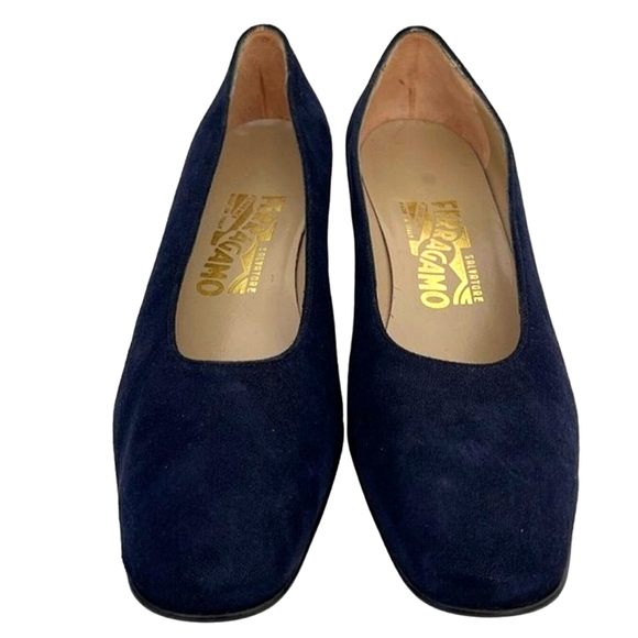 Salvatore Ferragamo Shoes - Ferragamo Suede Chunky Heels